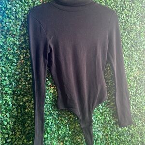 Madewell Black Long Sleeve Bodysuit